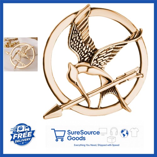 Golden mockingjay pin for - golden,
