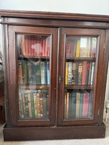 Nice antique glass fronted - antique,