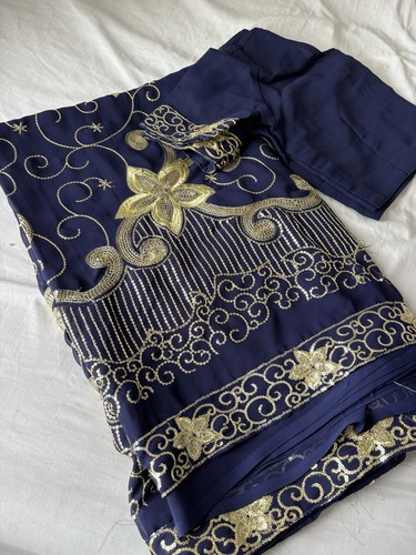 Brand new navy blue sequins - blue,