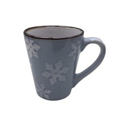 Snowflakes on Blue Mug