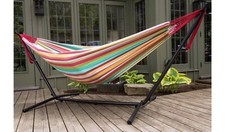 Vivere Salsa Double Hammock with Metal Stand
