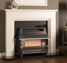 Gas Fire Sahara Robinson Willey 4.78kw Black & Chrome Brand New Boxed