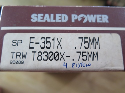 Engine piston ring set sealed - engine,