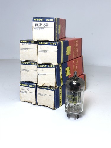 Lot ecf80 6bl8 miniwatt - /,
