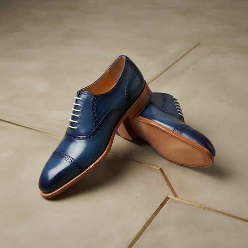 Men handmade navy blue - men's,