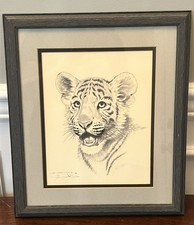 Jim Oliver Signed Tiger Cub