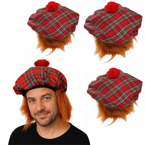 Scottish tam shanter hat - scottish,