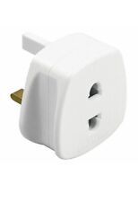 Shaver Plug Adaptor Two To Three Pin Toothbrush Adapter Epilators Bathroom UK