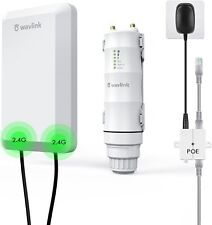 2.4Ghz Outdoor Long Range WiFi Extender Repeater N300 Signal Booster PoE Powered