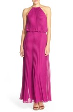 Xscape Pleated Chiffon Blouson