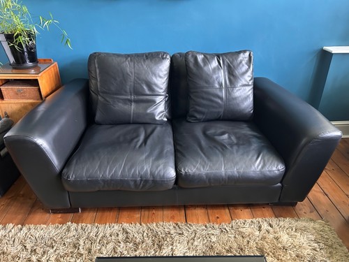 Heal slouch black leather - "slouch",
