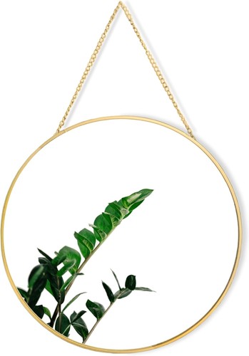 Gold round metal rimmed - round, wall