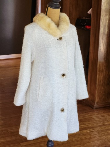1950s ivory boucle - boucle, swing