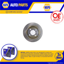 2x Brake Discs Pair Vented