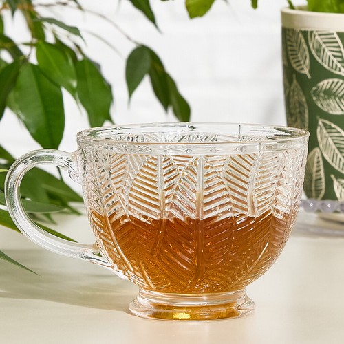 Set coffee mugs glass - set, of