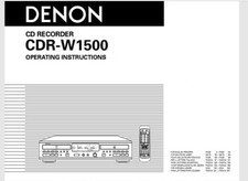 Denon CDR-W1500 Audio CD