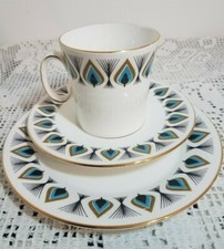 VINTAGE ROYAL IMPERIAL FINE  BONE CHINA TRIO SET 