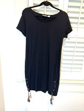 Beacon Cove Black Shirt Dress