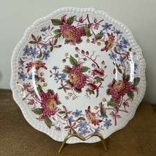 Antique Copeland Spode, Spode's Red Aster Large Dinner Plate, 27cm