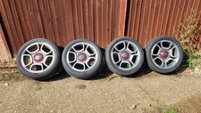 4 Genuine FIAT 17" ABARTH Alloy Wheels (51820551) with Centre ABARTH Caps