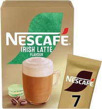NESCAFÉ Irish Latte Instant Coffee, 7 Sachets 100% Responsibly Sourced Pack of 1