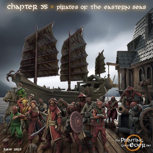 Pirate dhow with crew - pirate,