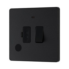 BG Switched Fused Spur Black