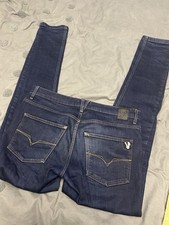 Versace Jeans Indigo Blue Jeans Great Condition Size 34 Men's Skinny Fit