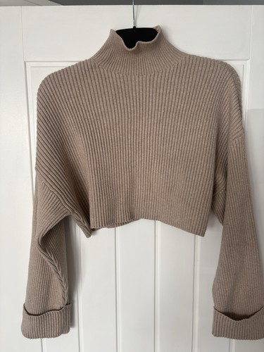 Zara cropped ribbed knit