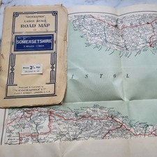 Pocket road map "GEOGRAPHIA" LARGE SCALE ROAD MAP OF SOMERSET