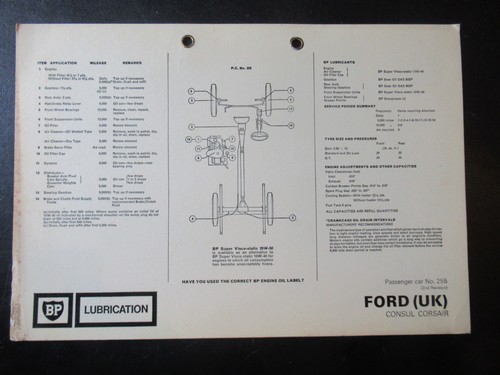 Ford consul corsair - ford, bp