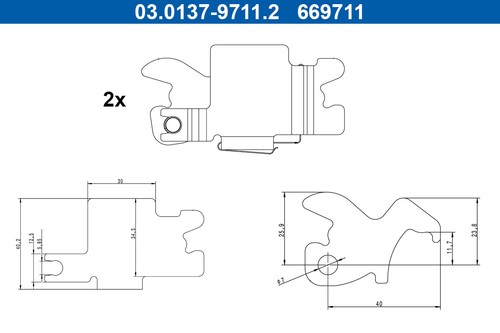 Parking brake shoe assembly