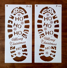 Christmas santa footprints - christmas,