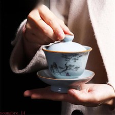 Kiln Tea Bowl Lid Saucer Set