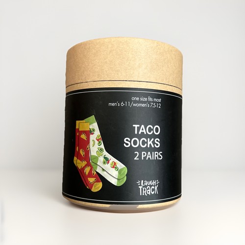 Laugh track taco socks - socks, pairs