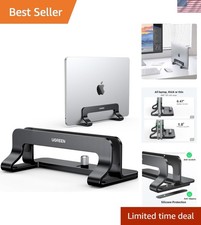 Compact Black Laptop Stand –
