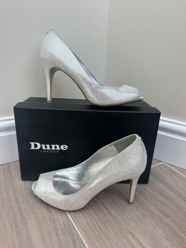 Dune london silver high - dune, heels