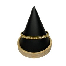 Vintage Monet M Crystal Rhinestone Bangle Bracelet Gold Plated Costume Jewellery