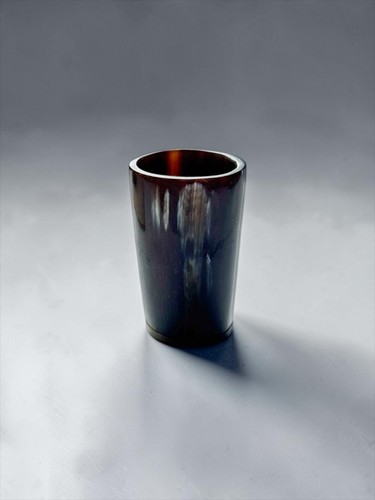 Vintage horn beaker cup rustic - horn,