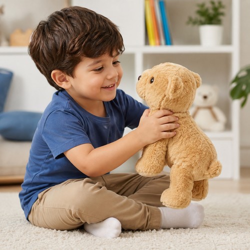Soft plush teddy bear 27cm - teddy,