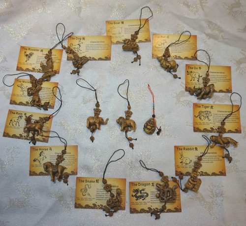 Chinese zodiac charms lucky - +,
