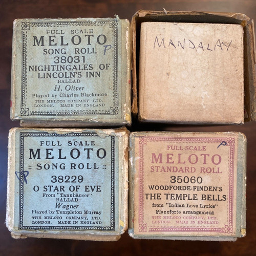 Pianola music rolls - pianola,