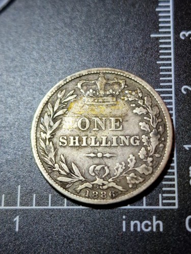 1886 queen victoria shilling - queen,