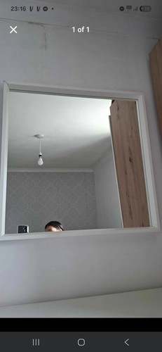 Ikea white mirror - white,