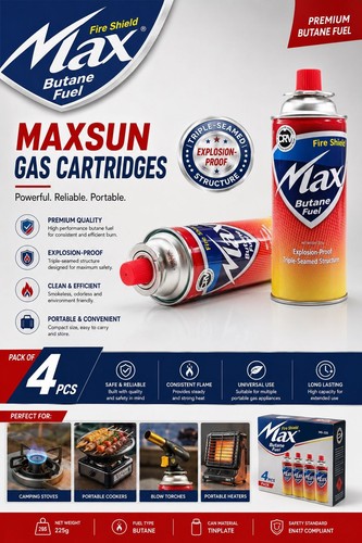 Maxshield 225g butane - maxshield,