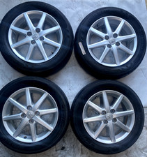 4 x Genuine Toyota 15" Alloy Wheels 4x100 + Kumho 175/65R15 Tyres Set