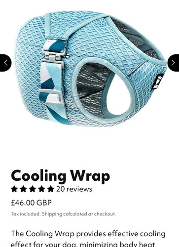 Hurtta cooling wrap 55cm - cooling,