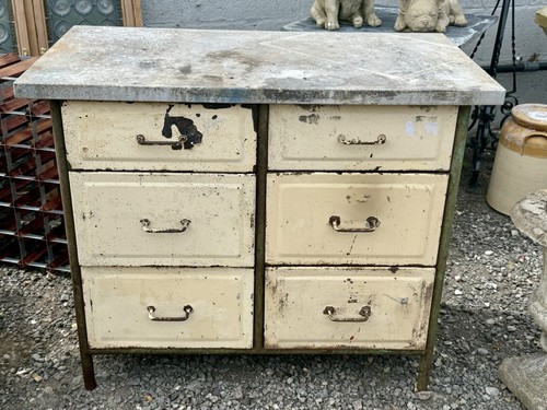 Vintage industrial chest - vintage,