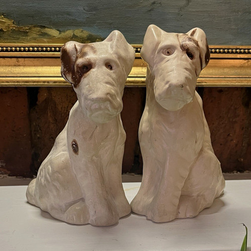 Pair vintage ceramic - pair,