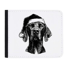 'German Shorthaired Pointer Wearing Santa Hat' Wallet (WL00034439)